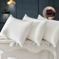 thumbnail image 1 of 100% Cotton Stuffer Throw Pillow Insert, Rectangle Down and Feather Filled Decorative Bed Sofa Insert, 12x20 Inch, White, 1 of 6