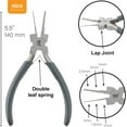thumbnail image 3 of The Beadsmith Micro Wire Looping Pliers – Create 6 Sizes (Ranging 1-4mm) of Loops & Jump Rings, 5.5" long (140mm), Polished Steel Head & PVC Comfort Handle, 3 of 7