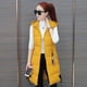 thumbnail image 4 of Sonducket Chaleco suelto con capucha de invierno, abrigo portátil a prueba de viento para mantener el calor con bolsillos, ropa cálida a la moda para Abrigos y chamarras Amarillo XXL Sonducket AP013324-09, 4 of 6