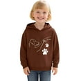 thumbnail image 2 of Jamsmile Toddler Girls Hoodies Tracksuits Long Sleeve Hooded Cartoon Print Sweatshirt Cartoon Bump Print Autumn Winter Tops, 2 of 3