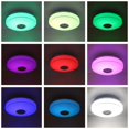 thumbnail image 2 of Altavoz Bluetooth de 33CM blanco + luz RGB luz de techo LED inteligente lámpara moderna regulable 186-268V, 2 of 9