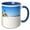 Blue/White, variant on 3drose, Ft. Myers Beach Ii, 11oz Two-tone Green Mug