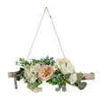 thumbnail image 2 of onlyliua Promoción de Temporada Decoración de Flores Artificiales Estilo Corona de Flores Decorativa Colgante de Pared, 2 of 6