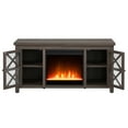 thumbnail image 6 of Evelyn&Zoe Colton Rectangular TV Stand with Crystal Fireplace for TV's up to 55", Alder Brown, 6 of 11