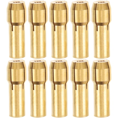 IFANLANDOR 10Pcs Rotary Tool Brass Collet for Electric Grinders with Quick Release