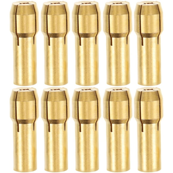 IFANLANDOR 10Pcs Rotary Tool Brass Collet for Electric Grinders with Quick Release