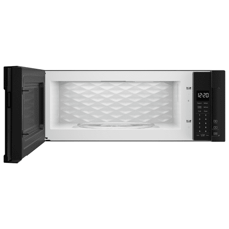 Whirlpool - 1.1 Cu. Ft. Low Profile Over-the-Range Microwave Hood Combination - Black