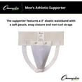 thumbnail image 2 of Champion Sports Men's Athletic Supporter, White, Large, 2 of 5
