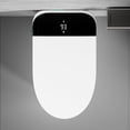 thumbnail image 2 of WinZo Rear Outlet Smart Toilet With Bidet Seat, Auto Open & Close, Auto Flush, Heated Seat, Warm Water and Dryer, Night Light, Side Knob, White with Black Panel, 2 of 6