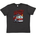 thumbnail image 3 of Inktastic Little Brother Fire Truck Youth T-Shirt, 3 of 5