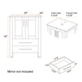 thumbnail image 4 of Eclife 24" Freestanding Single Bathroom Vanity with Ceramic Sink, Faucet, 4 of 12