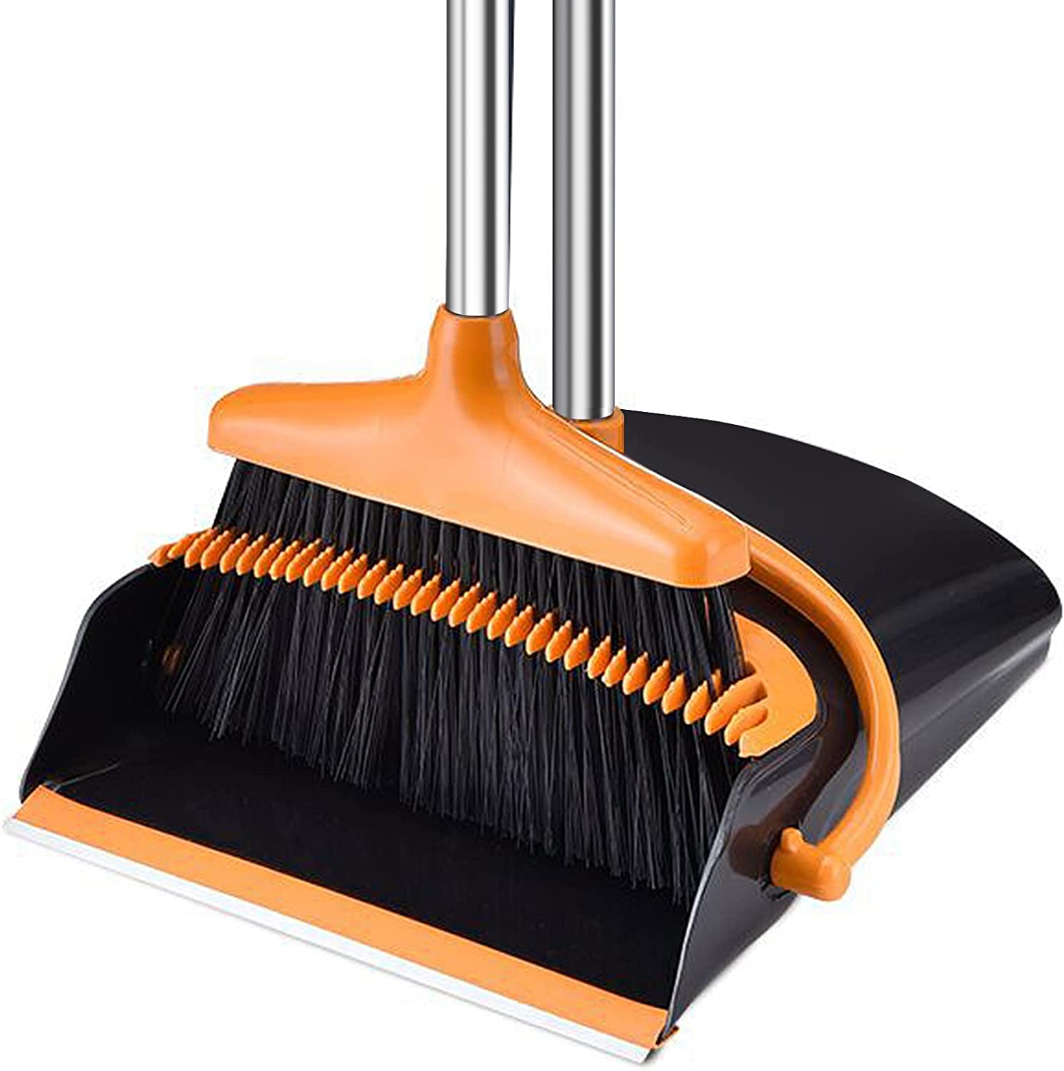 Broom and Dustpan Set for Home,Dust pan with Broom,Standing Dustpan and
