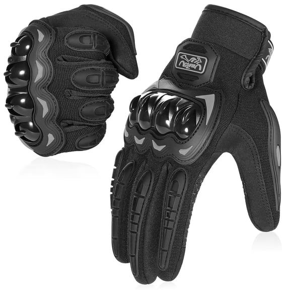 Guantes de moto COFIT con pantalla táctil completa, negros