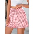 thumbnail image 5 of SMZ Womens Boxer Shorts 2025 Summer Casual Lounge Sleep Gingham Pajama Y2K Plaid Short Pants with Pockets, 5 of 6