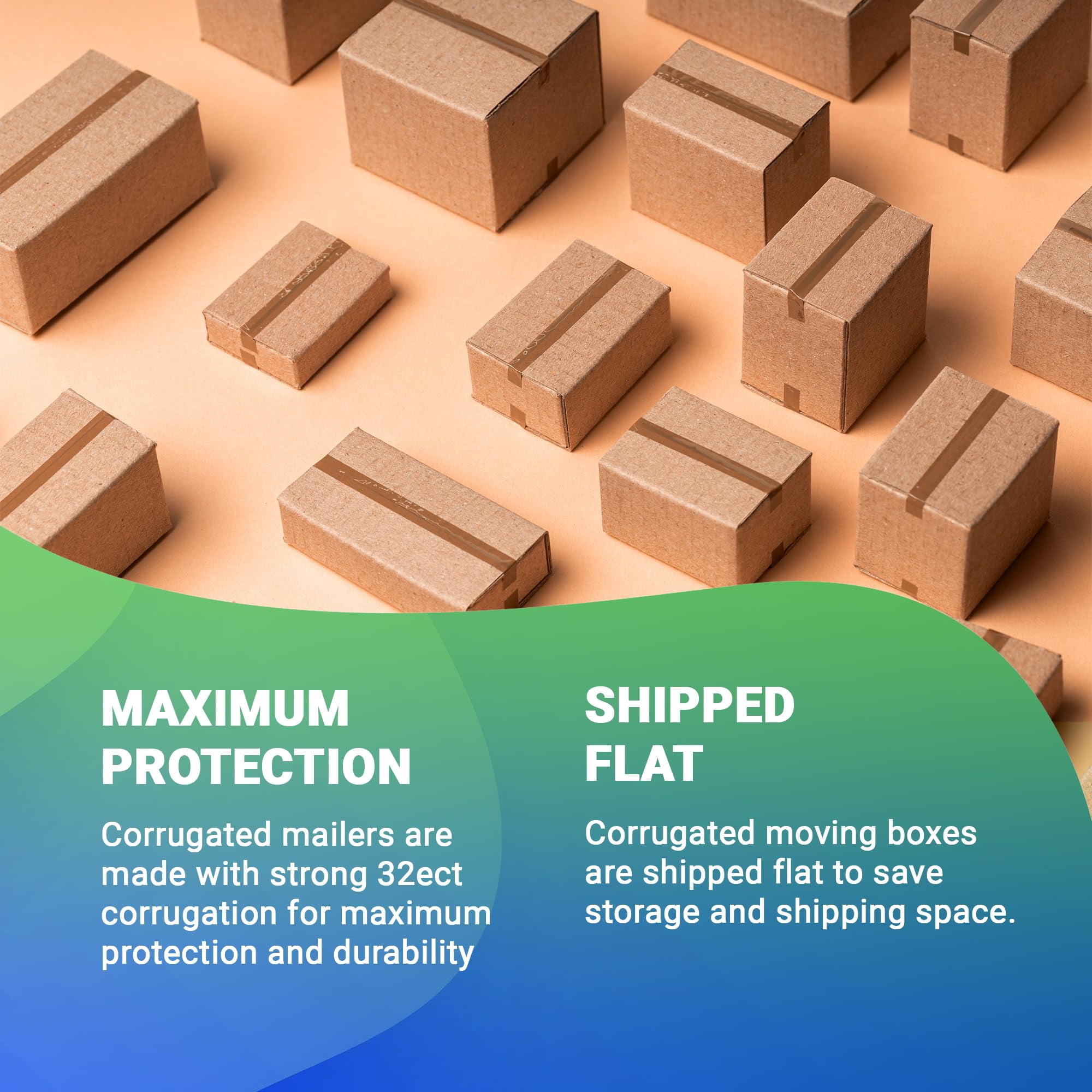 Corrugated Shipping Boxes Brown Cardboard Moving Boxes 75 count 7x7x7 in