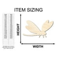 thumbnail image 2 of Unfinished Wood Dragonfly Silhouette - up to 46" DIY 20" / 1", 2 of 4