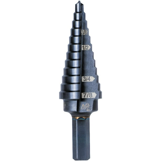 Broca escalonada Klein Tools KTSB14 #14 de 3/16 a 7/8 pulgadas