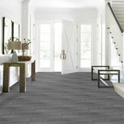 UMIGGEE Peel and Stick Floor Tile Gray Vinyl Flooring 6x35 10 PCS/Pack Natural Grey Wood-Look Vinyl Flooring Easy to Install and Removable for Kitchen, Dinning Room, Bedroom, etc. (14.5Sq. Ft.)