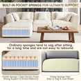 thumbnail image 4 of 110" Modular L Shaped Sectional Sofa, Upholstered Deep Seat Cloud Couch No Assembly Required with Movable Ottoman & 5 Pillows for Living Room,Bedroom,Office (White), 4 of 11