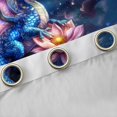 thumbnail image 4 of Feelyou Lotus Fairy Dragon Curtains Pack of 2 (42x84 Each) for Kids Boys Girls, Starry Sky Animal Curtains Blackout, Blue Pink, 4 of 6