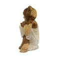 thumbnail image 6 of Wood Sleeping Buddha Statue – Hand Carved Whitewashed Sculpture, Peaceful Zen Décor - 16" tall x 12" wide x 7" deep, 6 of 8