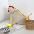 thumbnail image 2 of Jiibva Plush Chicken Purse Cute Chicken Bag Cartoon Hen Shoulder Bag Handbag Funny Animal Crossbody Bag Handbag Purse, 2 of 7