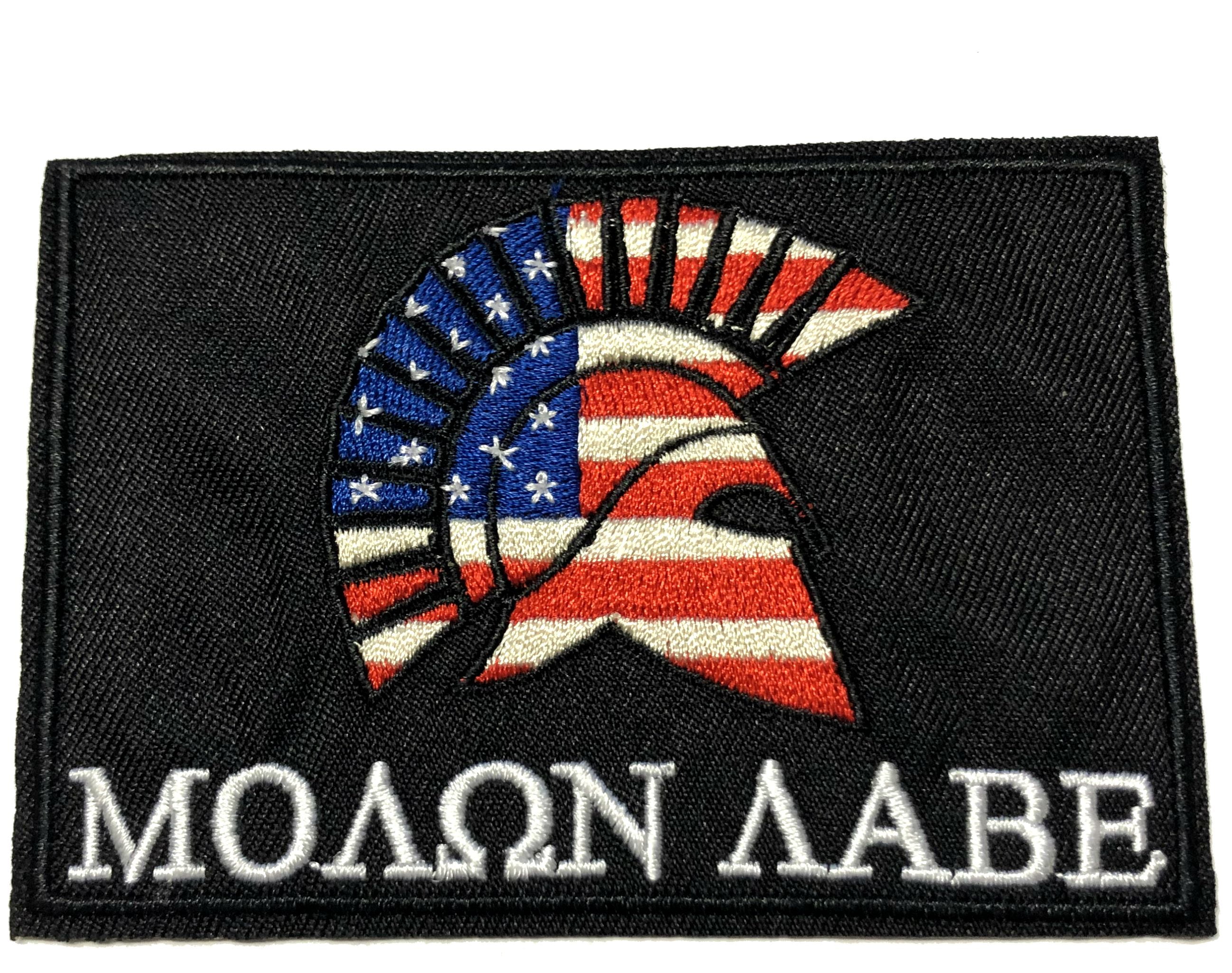 spartan molon labe multicam alpine embroidered tactical morale sew iron on patch 