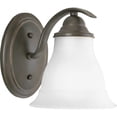 thumbnail image 3 of Trinity Collection One-Light Antique Bronze Etched Glass Traditional Bath Vanity Light, 3 of 3