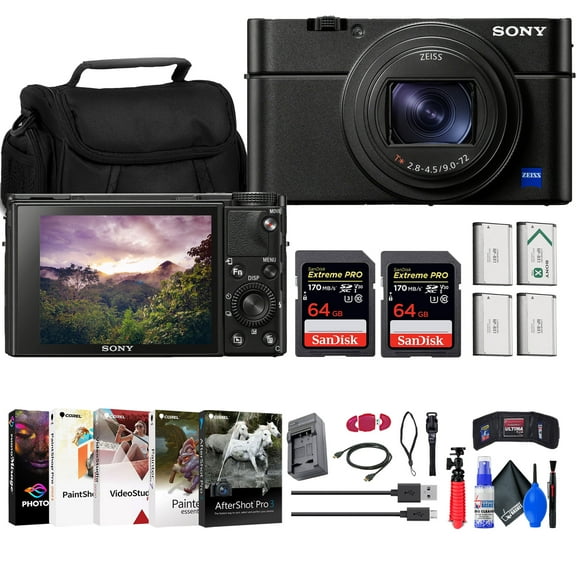 Sony Cyber-shot RX100 VII Digital Camera (DSC-RX100M7)   Extended Accessory Kit (International Model)