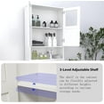 thumbnail image 6 of Over Toilet Storage Cabinet - Space Saving Bathroom Organizer with Adjustable Shelves, Glass Door, Sturdy Wood Frame for Towels, Toilet Paper, Cleaning Supplies, 6 of 8