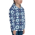 thumbnail image 5 of Kdxio Vintage Blue Pattern Kids Boys Girls Zip Up Hoodie 3D Printed Hooded Sweatshirt Hoody Coat with Pocket 7-12 Y-Small, 5 of 6