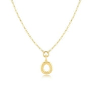 Jewelry Atelier Gold-Filled Initial Necklace for Women – Layered Initial Necklace with A-Z Pendant – 14k Gold-Filled Paperclip Chain– Cute Layered Gold Choker – Gold Jewelry for Women