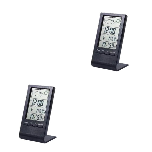 Alarmas meteorológicas Reloj LCD Pantalla grande Termómetro multifuncional Resistente al calor Toystoory