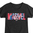 thumbnail image 3 of Marvel - Tie Dye - Girls Fitted Short Sleeve Graphic T-Shirt, 3 of 5
