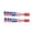 Red, variant on SDOHIG Independence Day Patriotic Press Ons, Flag Design Fake Nails for Fireworks and BBQs, Quick Apply Wearable Tips for Holiday Fun, 24PCS