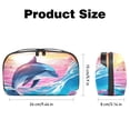 thumbnail image 5 of Dolphin Digital Pouch with Oxford Fabric, Waterproof Electronic Organizer Travel Case, Cord and Cable Organizer, Canvas Storage Box Small, Hard Drive Bags Included - 5.9x9.44x3.14 in, 5 of 6