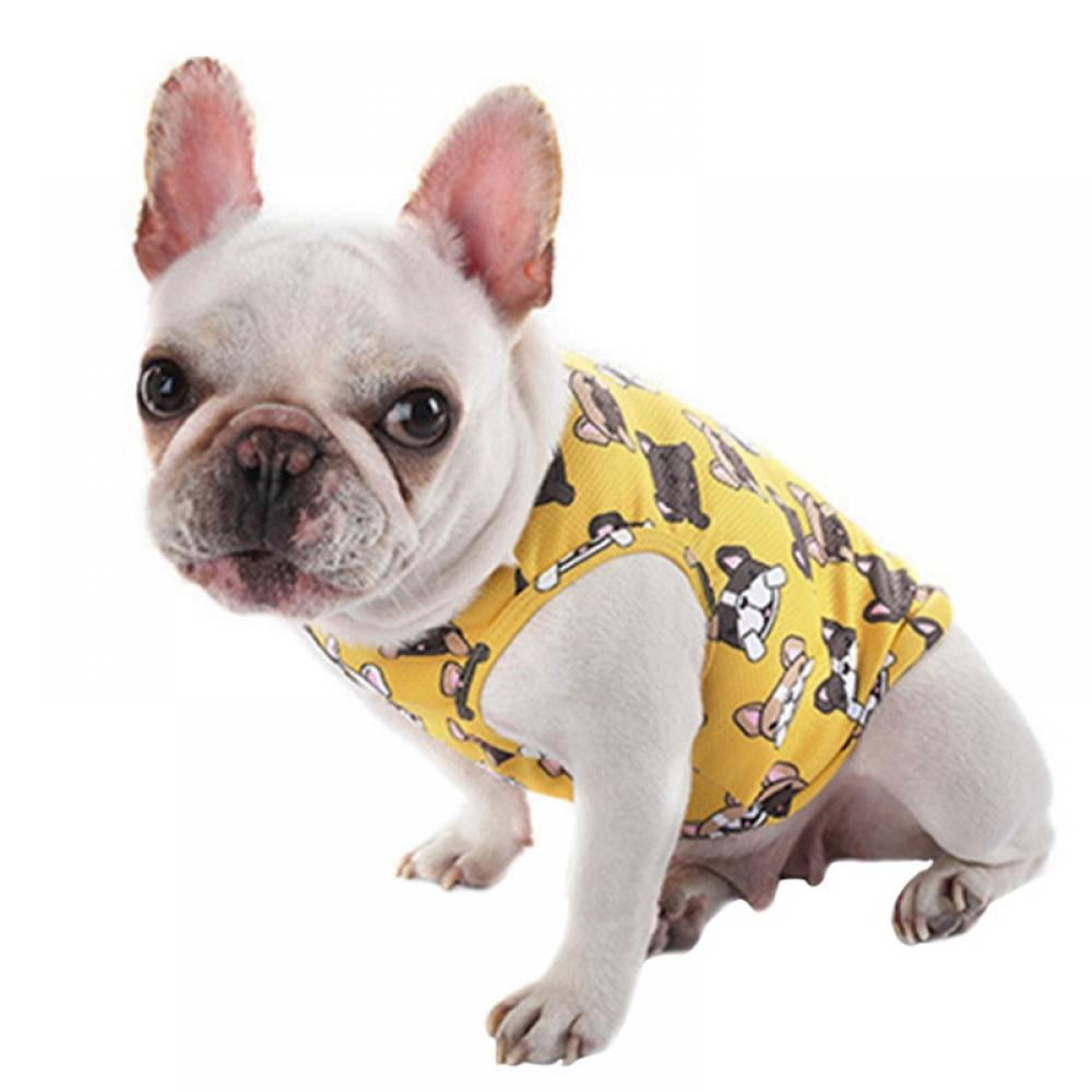 Dog Summer Clothes, Breathable Soft Dog Cooling Vest, Pet Shirts for French  Bulldog Pug Small Dogs 