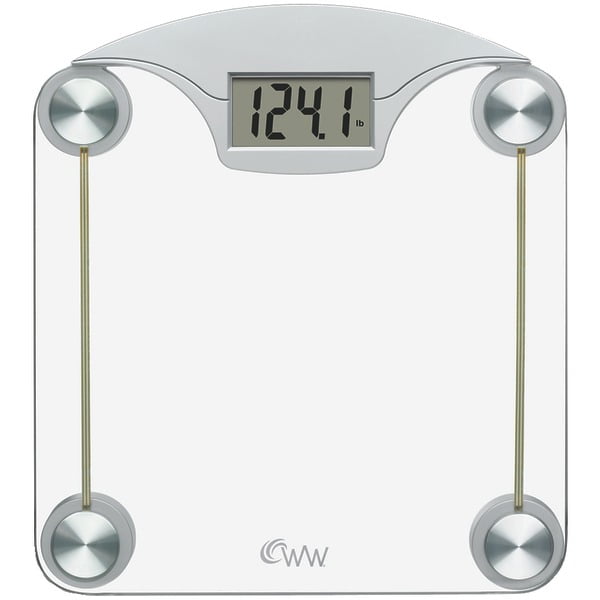 Weight Watchers WE-8935MU Silver Ultra Slim Glass Body Analyser Weighing Scale 