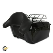 King Luggage Trunk Backrest Rack For Harley-Davidson Road King Glide 1997-2013