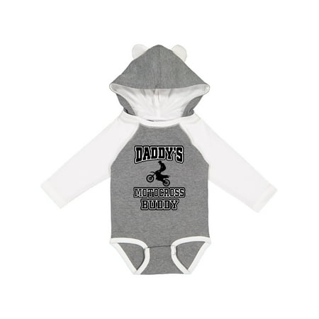 

Inktastic Daddys Motocross Buddy Gift Baby Boy or Baby Girl Long Sleeve Bodysuit