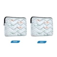 thumbnail image 2 of Quilted Laptop Sleeve for 13-16 Inch Laptops Protective Laptop Case Cover Lightweight Travel & Office Essentials Pastel Doodle Airplanes, 2 of 8
