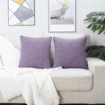 thumbnail image 2 of Paquete de 2 fundas de almohada de lino, fundas de cojines decorativas de 45*45 cm para sala de estar, dormitorio, fundas de almohada decorativas de color sólido, 2 of 5