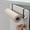 Black, variant on Upgraded Cabinet Door Mount Paper Towel Holder, Kitchen Space-Saving Organizer for Standard Paper Rolls, Premium Stainless Steel Material, Silver