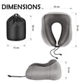 thumbnail image 4 of Almohada de Viaje MCSWKEY Gris Oscuro Viscoelástica con Soporte Cervical y Accesorios, 4 of 7