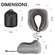 thumbnail image 4 of Almohada de Viaje MCSWKEY Gris Oscuro Viscoelástica con Soporte Cervical y Accesorios, 4 of 7