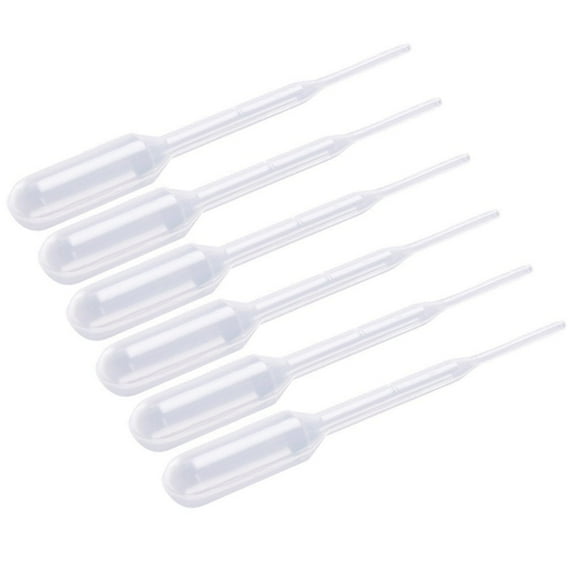 Jiandong Plastic Pipettes 200pcs 0.2 ml Capacity Disposable Graduated Transfer Pipettes Dropper Polyethylene(2.56X0.39X0.39Inch)