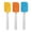 Yellow+Orange+Blue, variant on 3pcs Kitchen Cooking Flexible Silicone Spatula Set Heat Resistant Turner Scraper Baking Utensils Orange Blue Green