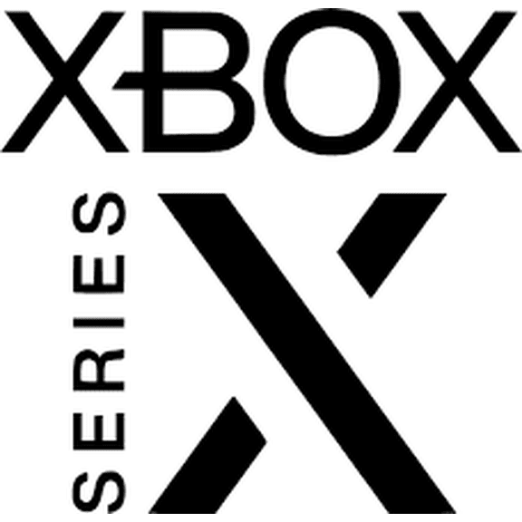 Xbox Series X Logo Vinyl Decal - 6 Inch Black