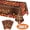 Design 4, variant on Fall Thanksgiving Tablecloth Party Decoration Autumn Maple Pumpkin Decor Disposable Vinyl Waterproof Table Covers for Fall Party Supplie 54 x 108 inch 3Pcs Design 6