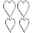 thumbnail image 3 of Shisuyan 4pcs Heart-shaped Nose Rings Piercing Nose Rings Fashion Women Body Jewelry, 3 of 8